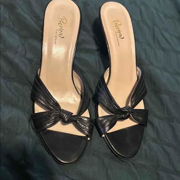 Preview International Black Strappy Heels - Picture 1 of 5